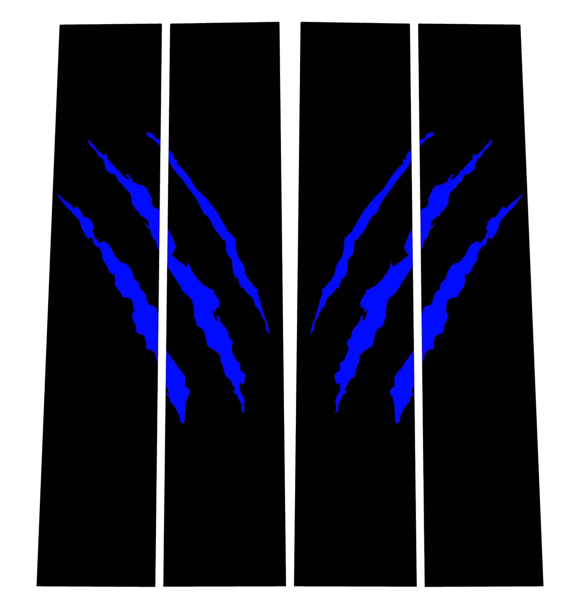 Gen 1 B-Pillar Overlay Set with Claw Rips