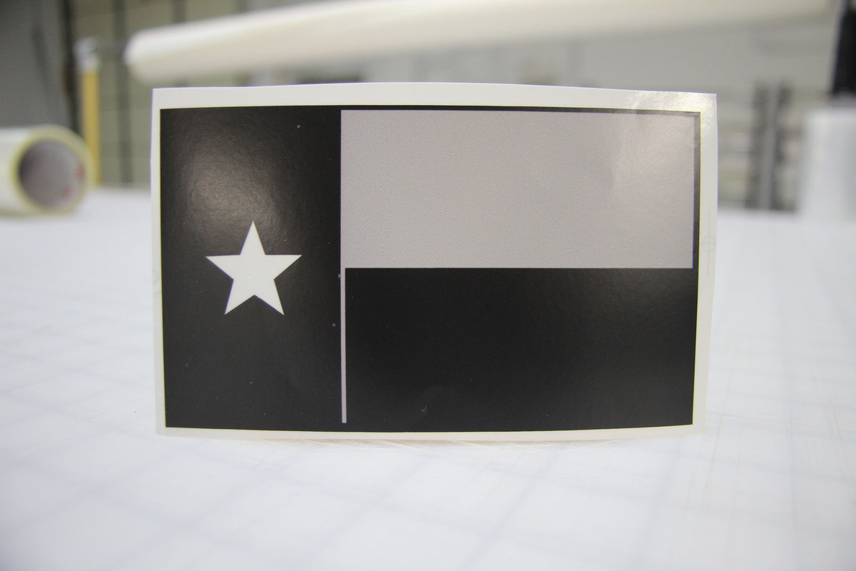 Black &amp; Gray Texas Flag