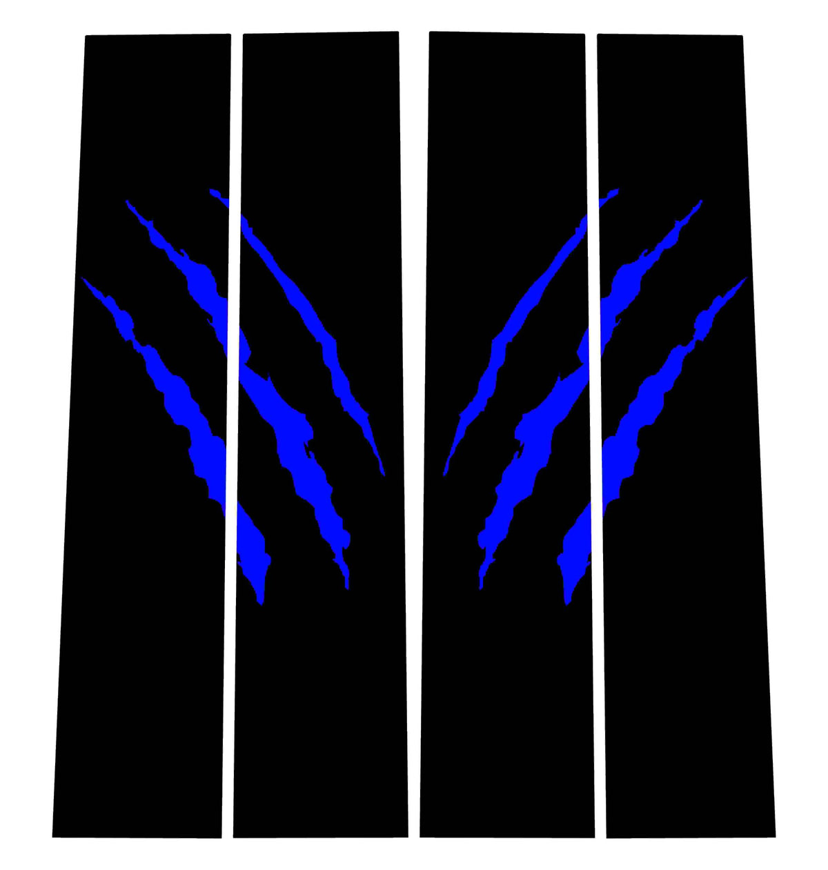 Gen 1 B-Pillar Overlay Set with Claw Rips