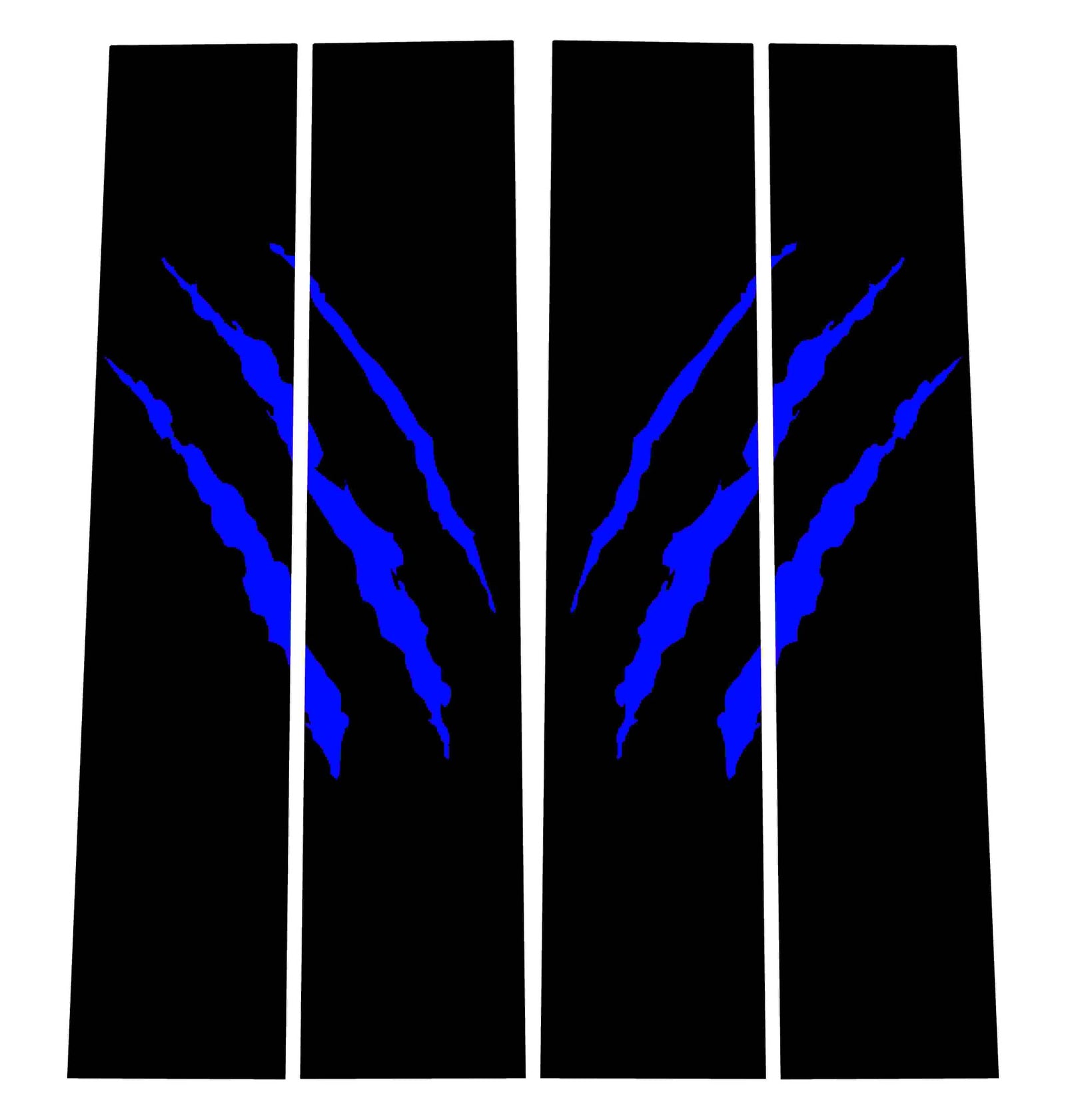 Gen 1 B-Pillar Overlay Set with Claw Rips