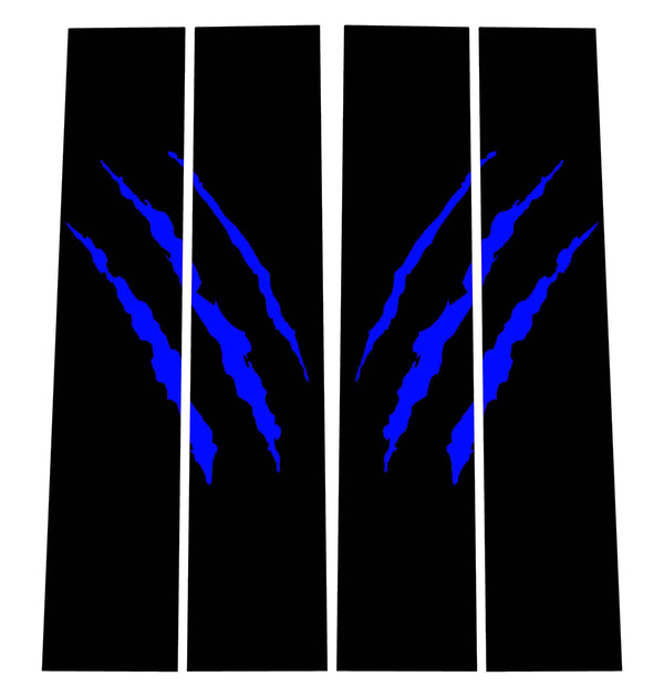 Gen 1 B-Pillar Overlay Set with Claw Rips - RappyGraphics.com