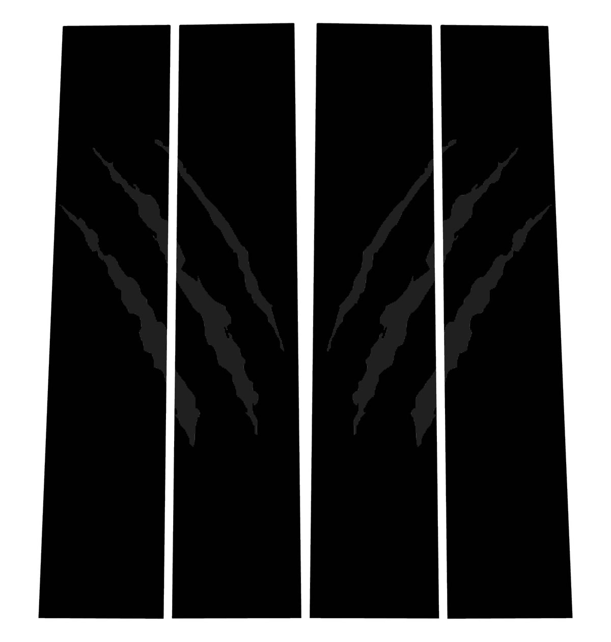 Gen 1 B-Pillar Overlay Set with Claw Rips - RappyGraphics.com