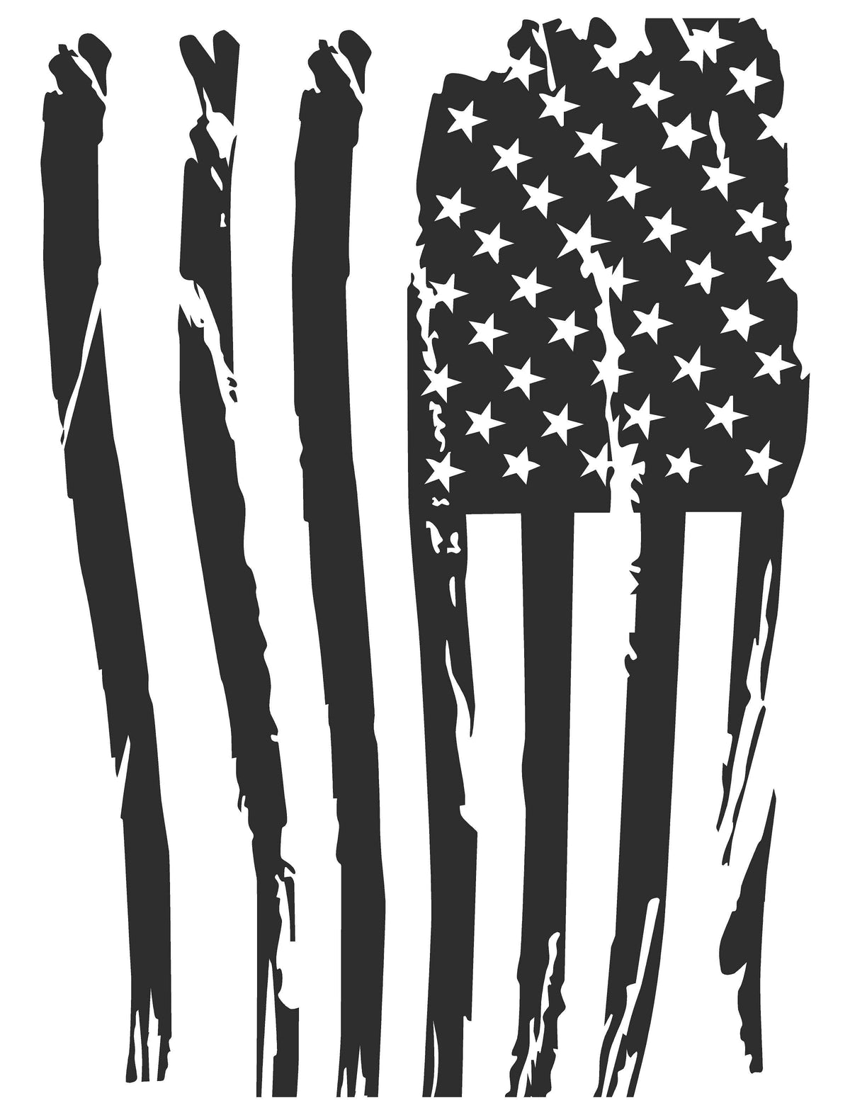 Double Moon Roof Tattered Flag