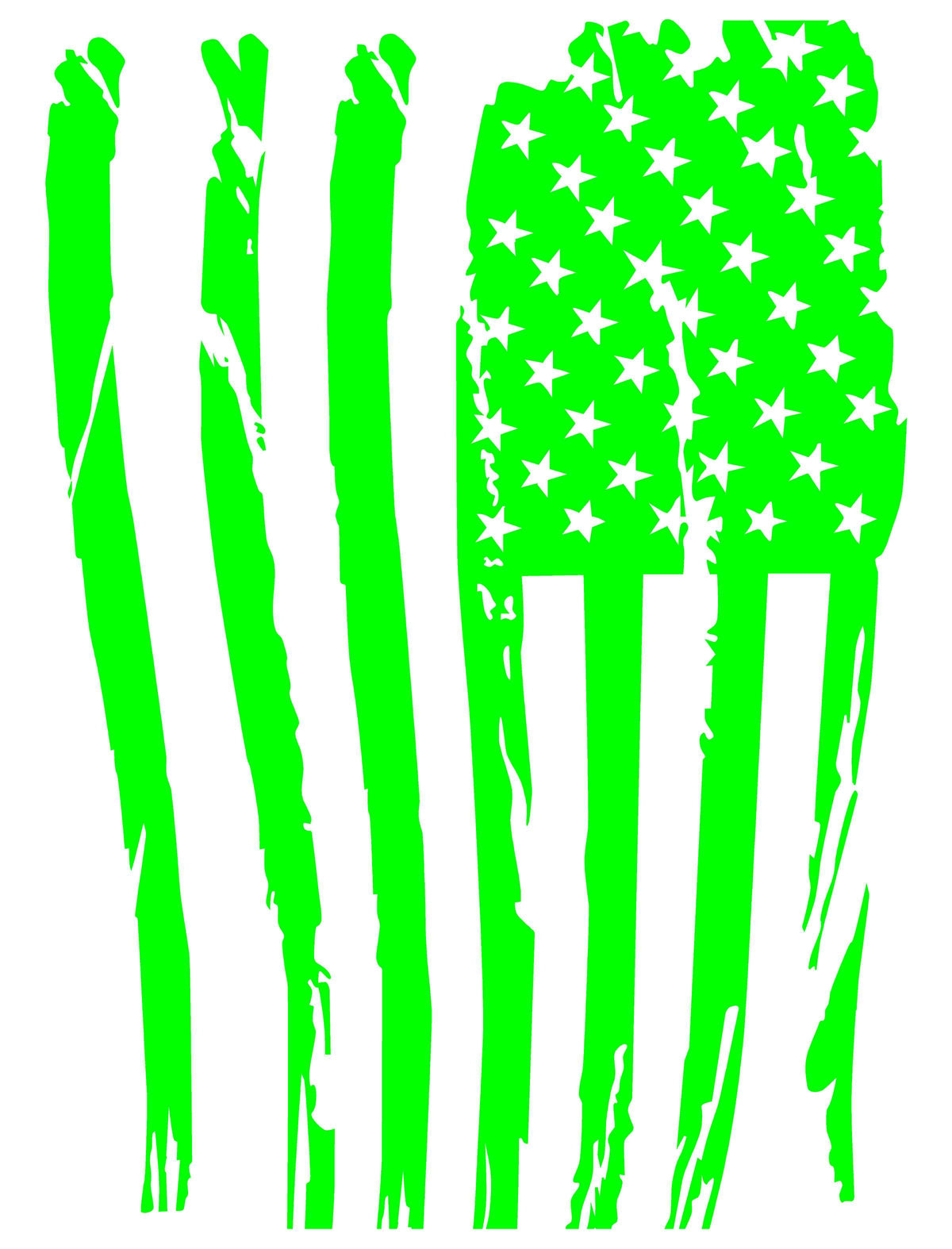 Double Moon Roof Tattered Flag