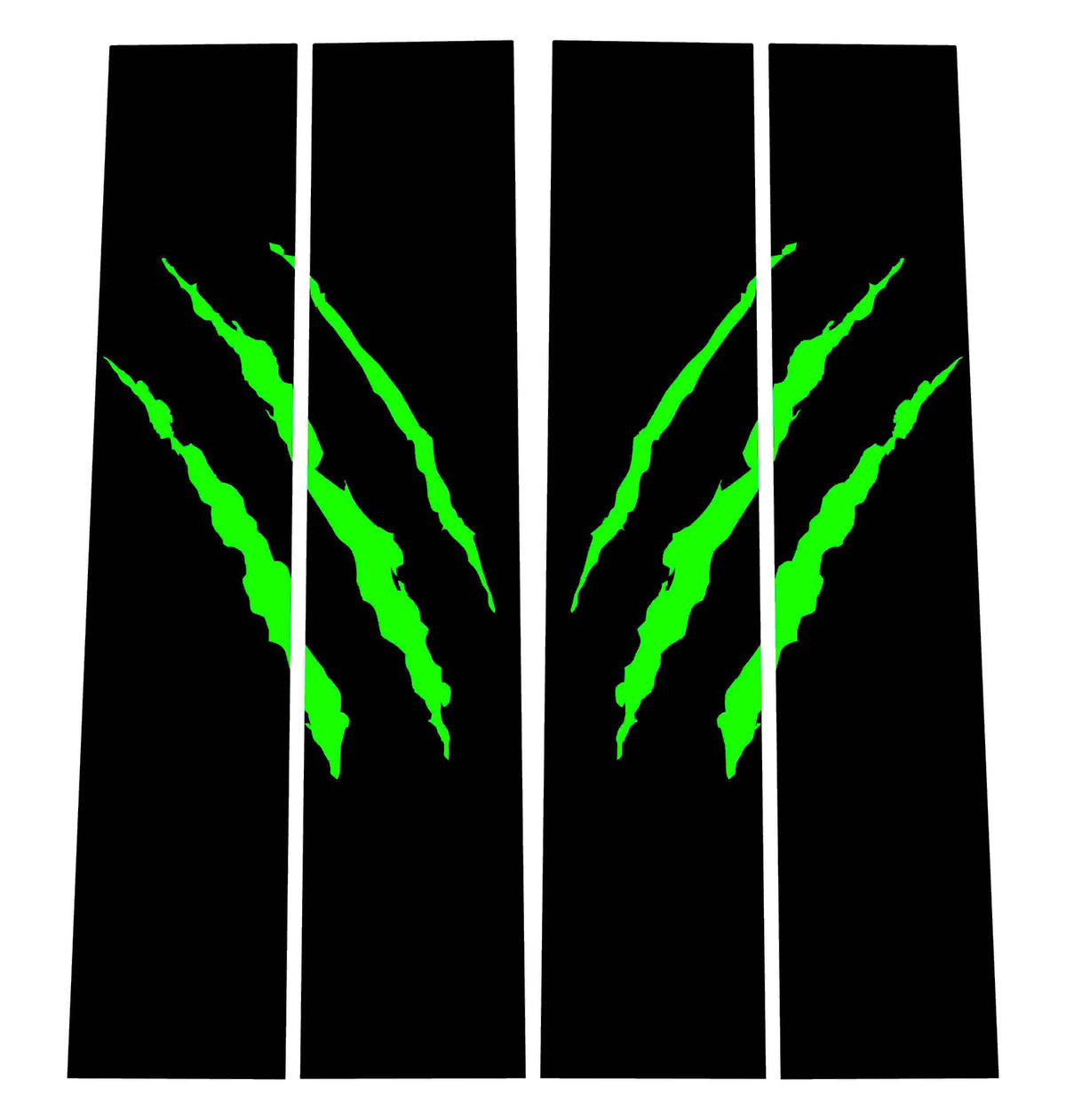 Gen 1 B-Pillar Overlay Set with Claw Rips