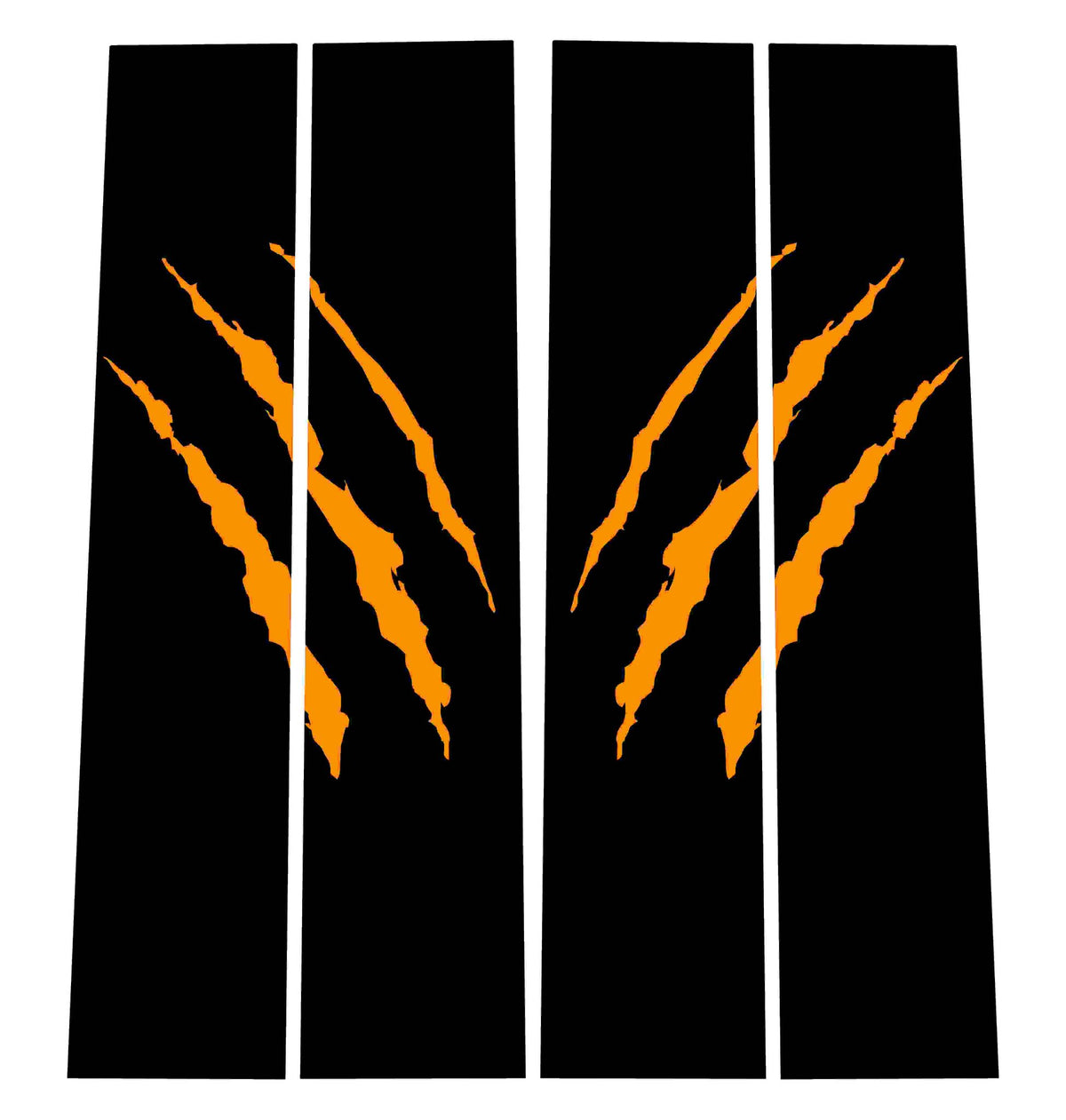 Gen 1 B-Pillar Overlay Set with Claw Rips