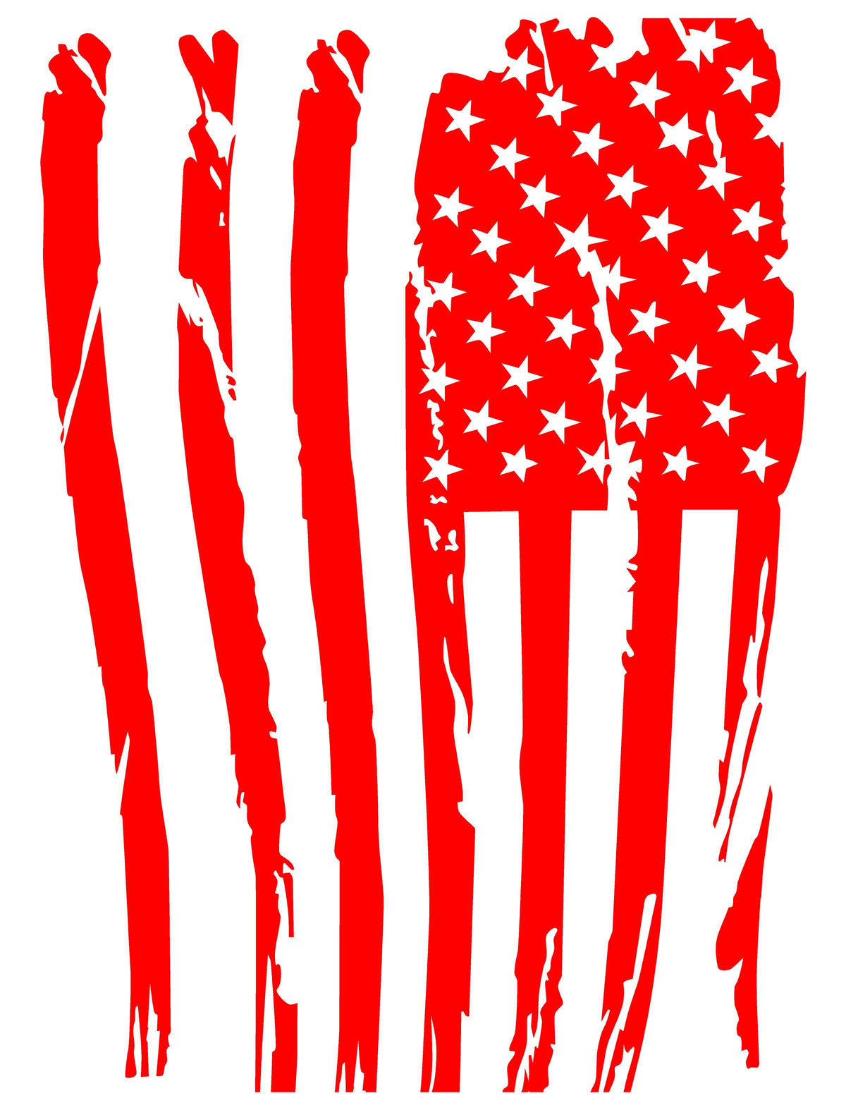 Double Moon Roof Tattered Flag