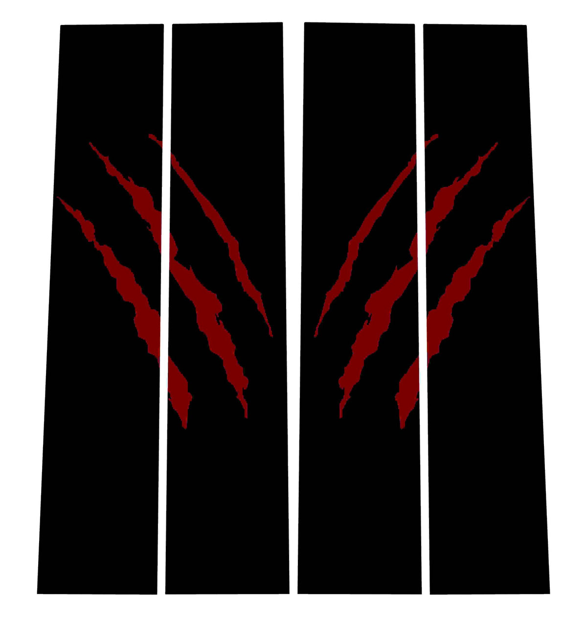 Gen 1 B-Pillar Overlay Set with Claw Rips